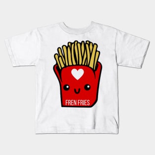 Fren Fries Cute Food French Fries Sticker Kids T-Shirt